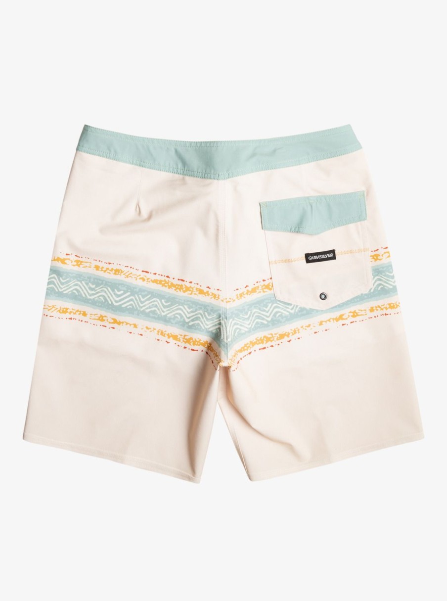 Mens Quiksilver Boardshorts | Surfsilk Mesa Stripe 19" Boardshorts Birch