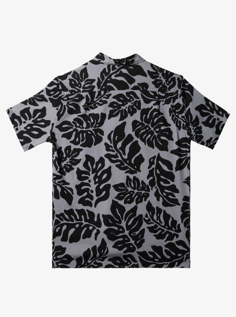 Waterman Quiksilver | Waterman Waterfall Rain Short Sleeve Shirt Black Waterfall Rain