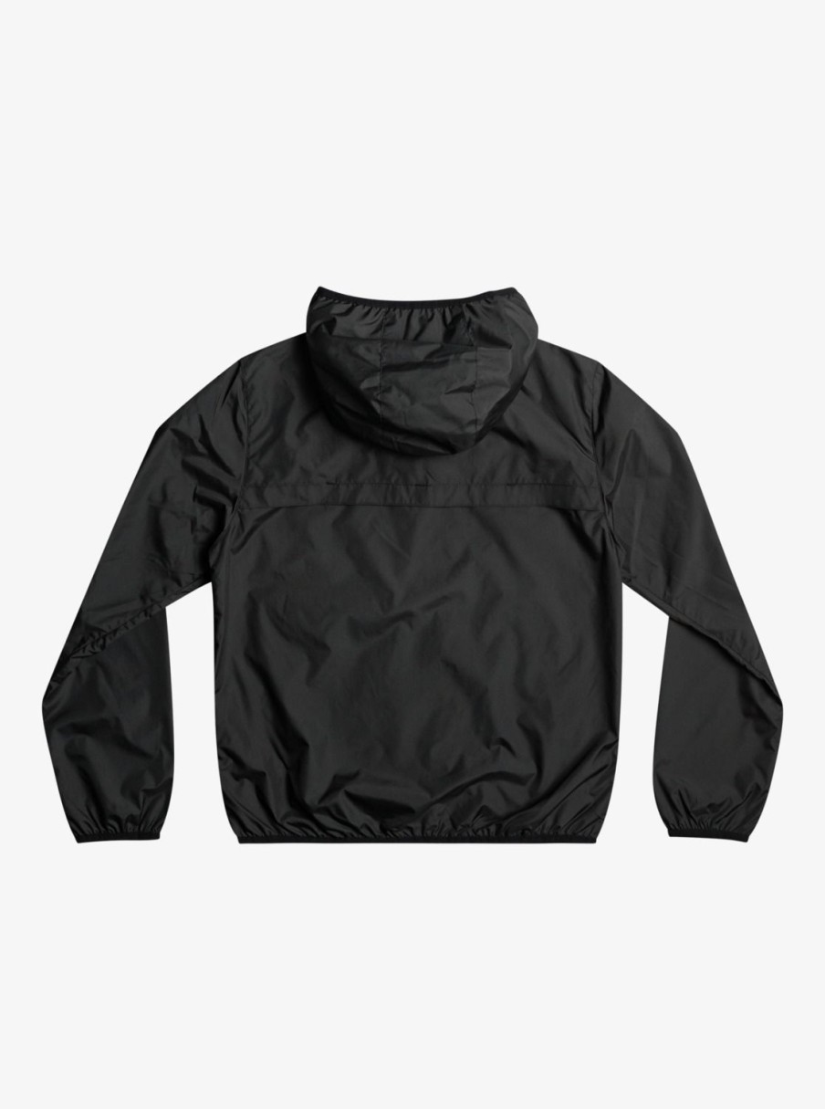 Boys Quiksilver Jackets | Boy'S 8-16 Everyday Water Repellent Windbreaker Black