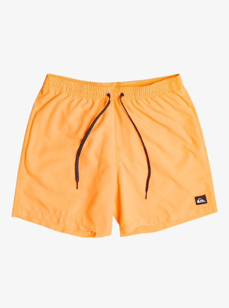 Mens Quiksilver Elastic Waist | Everyday 17" Volleys For Young Men Orange Pop