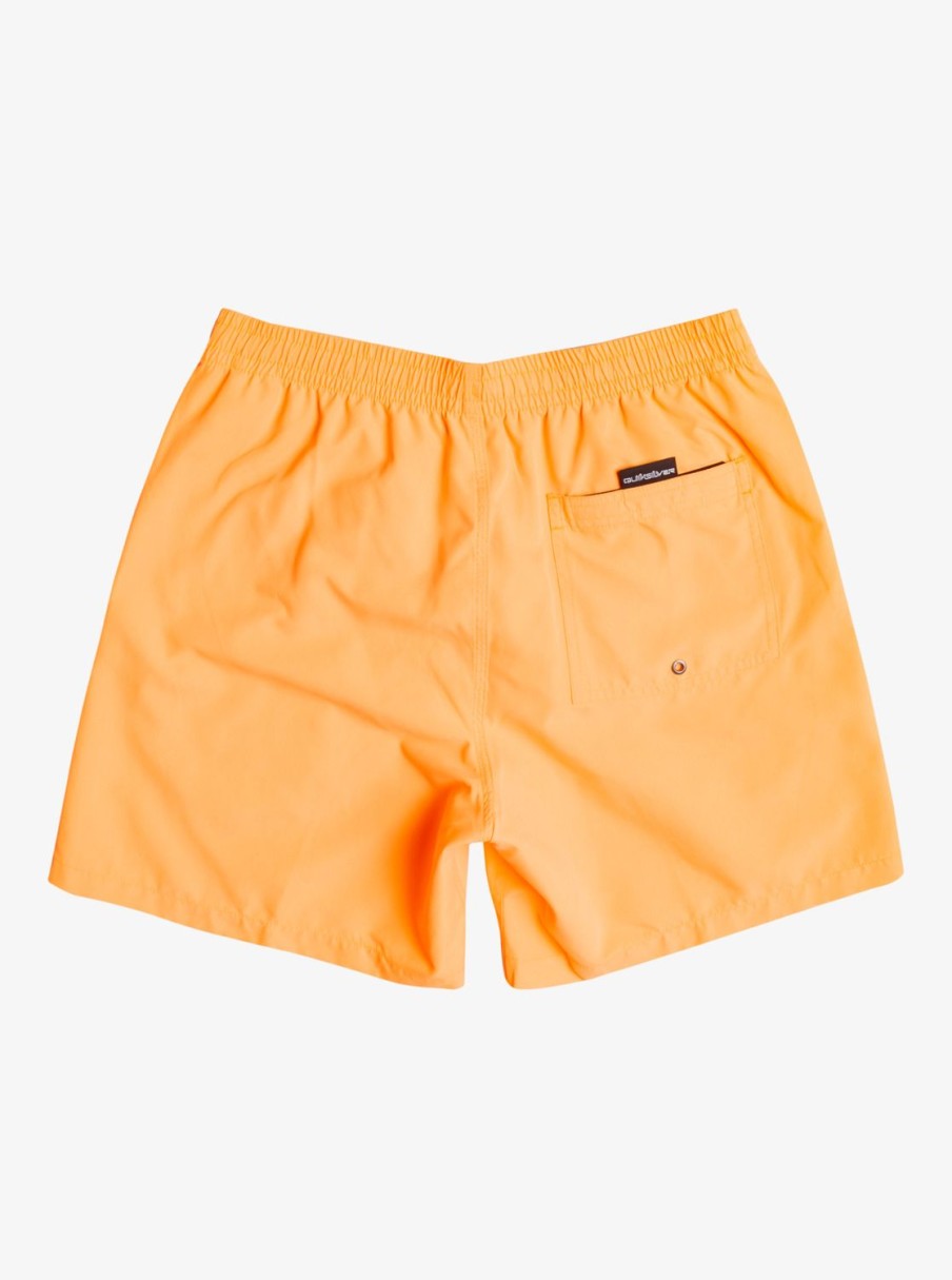 Mens Quiksilver Elastic Waist | Everyday 17" Volleys For Young Men Orange Pop