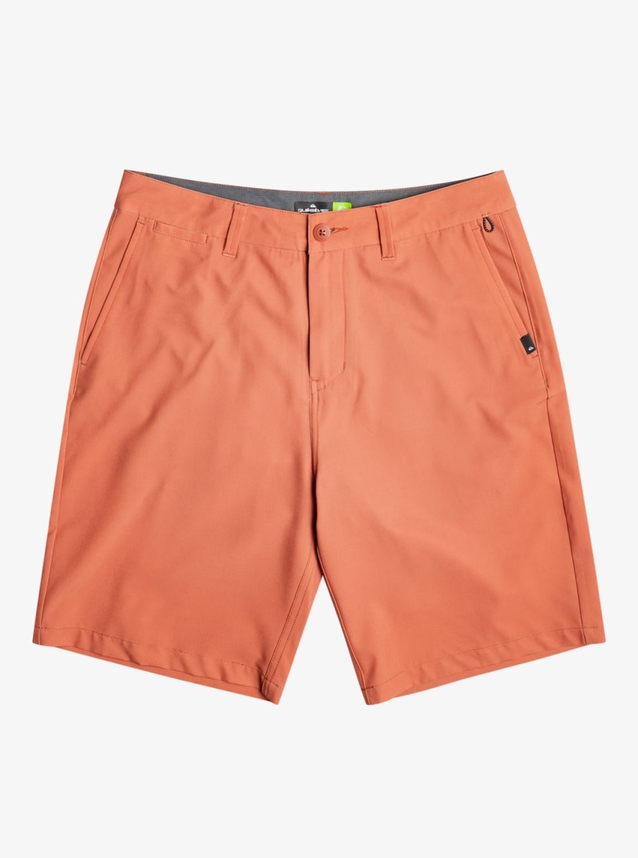 Mens Quiksilver Boardshorts | Ocean Union Amphibian 20" Hybrid Shorts Baked Clay