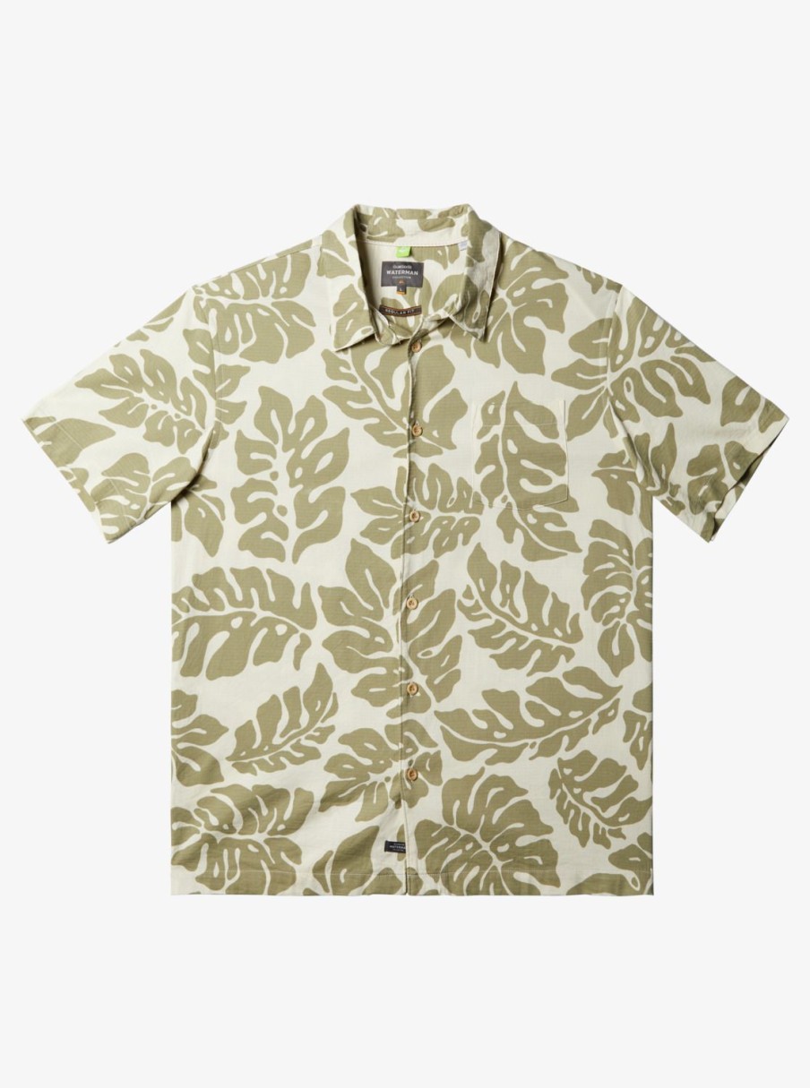 Waterman Quiksilver | Waterman Waterfall Rain Short Sleeve Shirt Tea Waterfall Rain