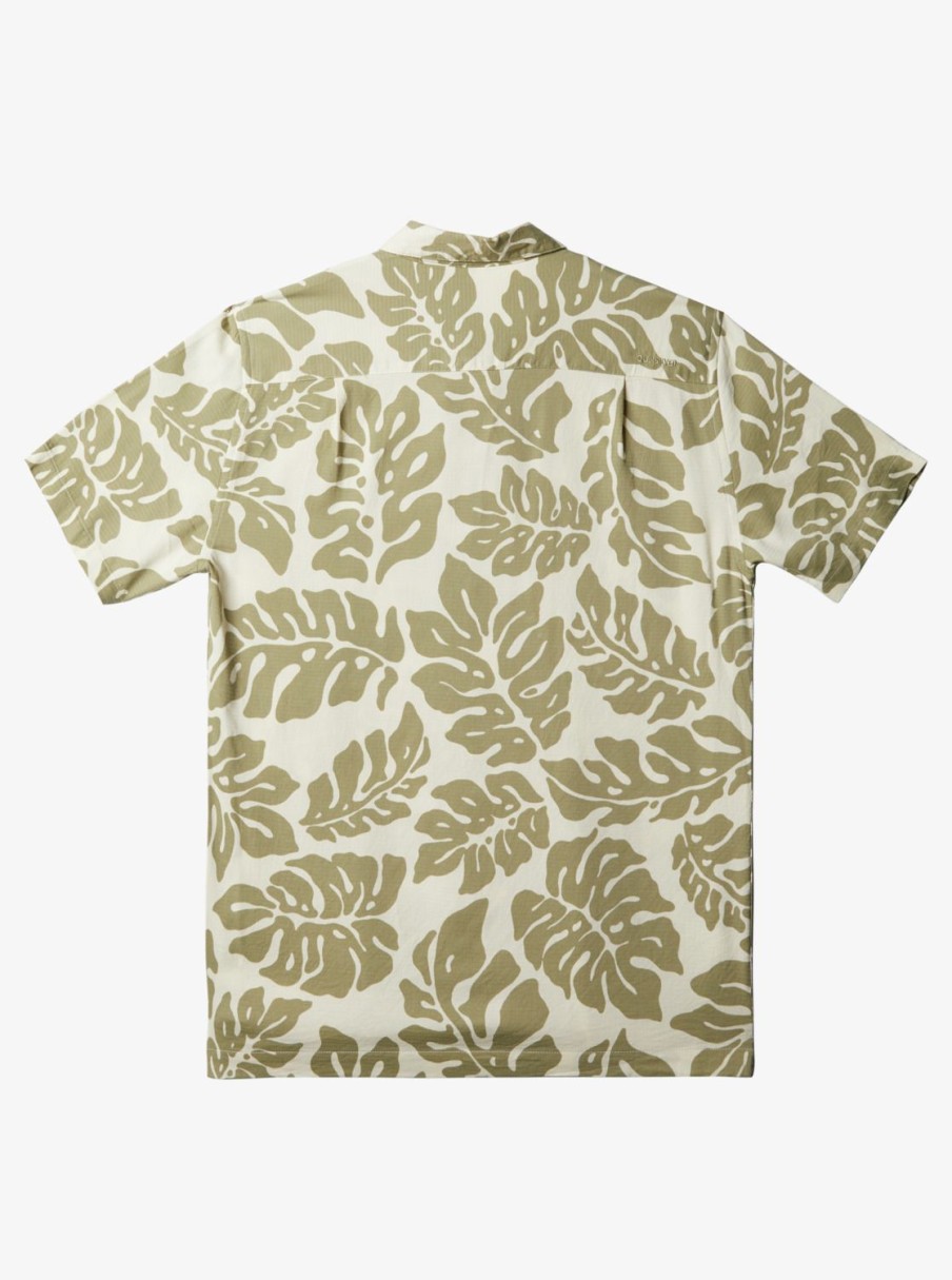 Waterman Quiksilver | Waterman Waterfall Rain Short Sleeve Shirt Tea Waterfall Rain