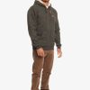 Mens Quiksilver Shirts & Polos | Keller Zip-Up Hoodie Dark Grey Heather