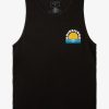 Mens Quiksilver Tees | Sunset Dreams Tank Top Black