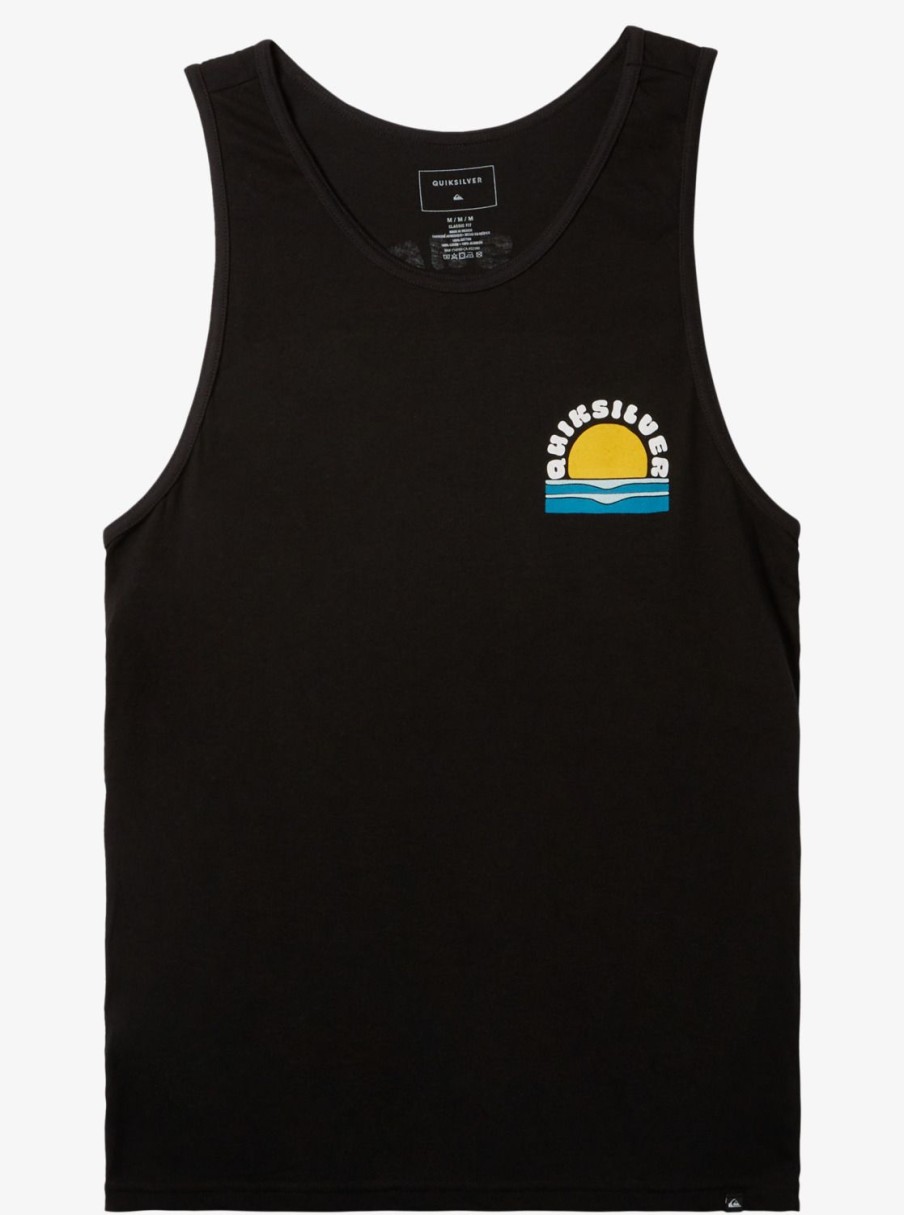 Mens Quiksilver Tees | Sunset Dreams Tank Top Black