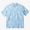 Waterman Quiksilver | Waterman Ginger Stalks Short Sleeve Shirt Dusk Blue Ginger Stalks