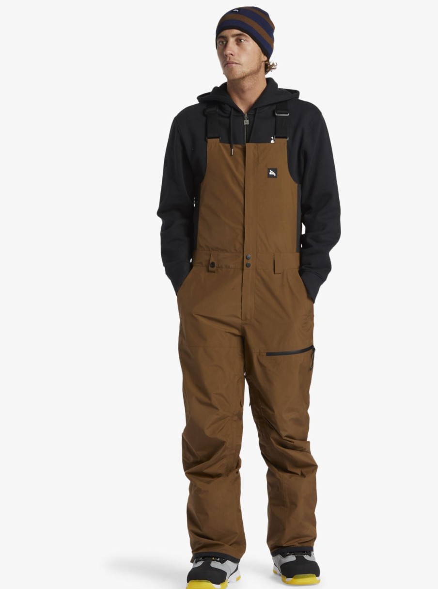 Mens Quiksilver Snow Pants | Quiksilver X Saturdays Nyc Technical Snow Bib Pants Sepia