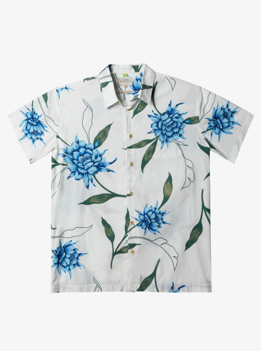 Waterman Quiksilver | Waterman Perfect Bloom Short Sleeve Shirt Antique White Perfect Bloom