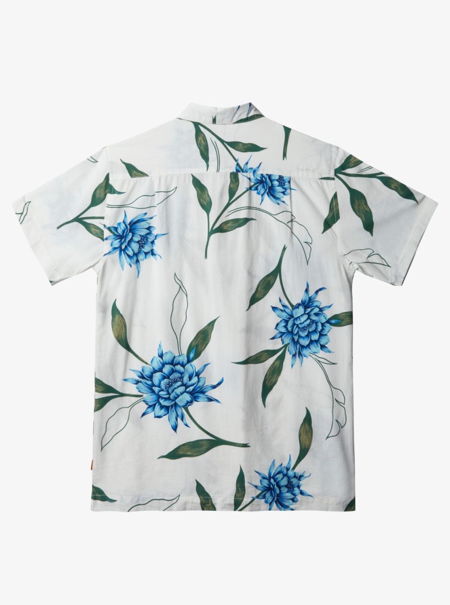 Waterman Quiksilver | Waterman Perfect Bloom Short Sleeve Shirt Antique White Perfect Bloom