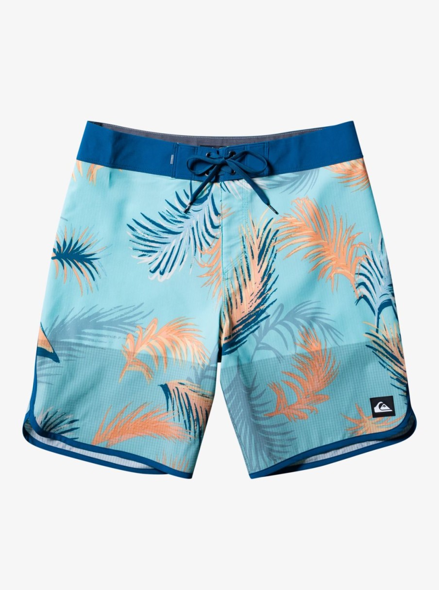 Mens Quiksilver Boardshorts | Highline Scallop 19" Boardshorts Maroccan Blue