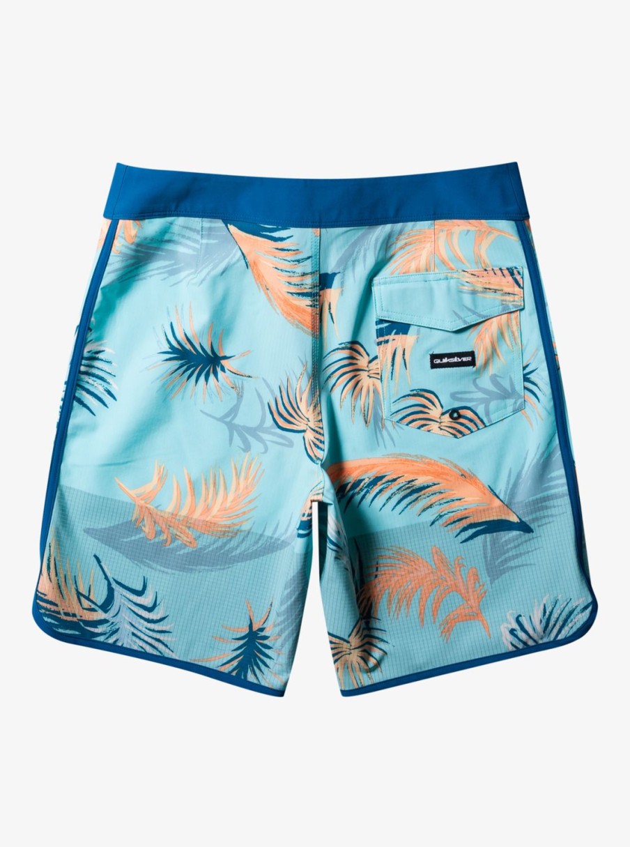 Mens Quiksilver Boardshorts | Highline Scallop 19" Boardshorts Maroccan Blue