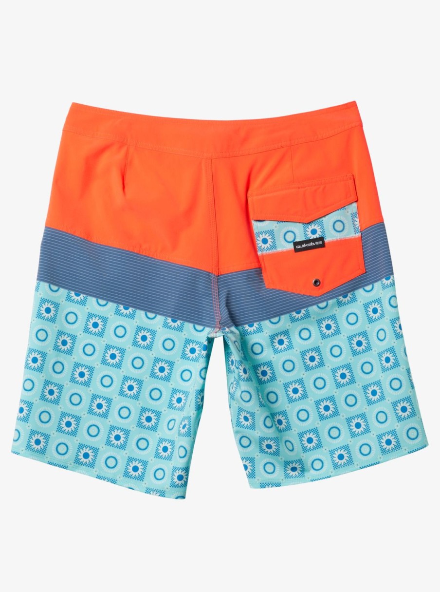 Mens Quiksilver Boardshorts | Surfsilk Panel 20" Boardshorts Fiery Coral