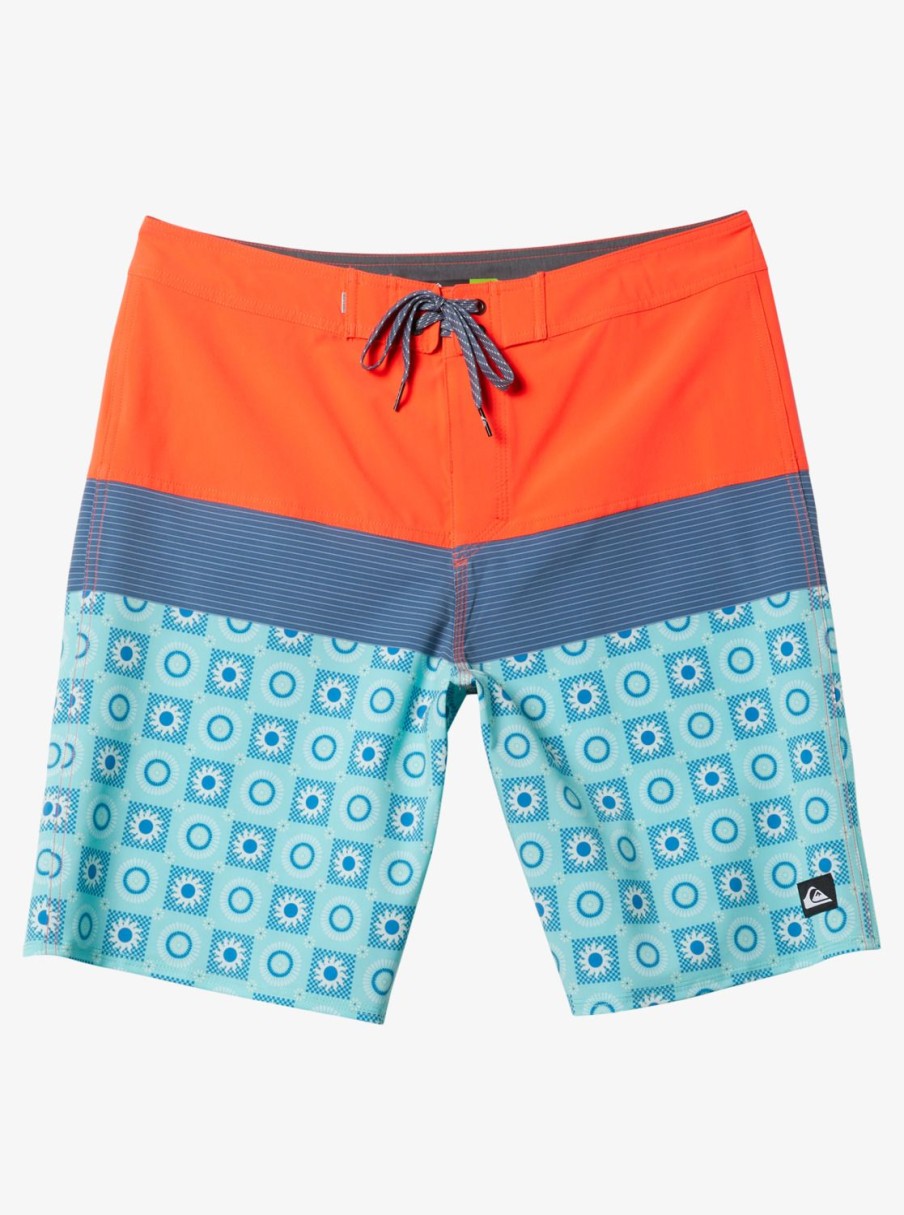 Mens Quiksilver Boardshorts | Surfsilk Panel 20" Boardshorts Fiery Coral