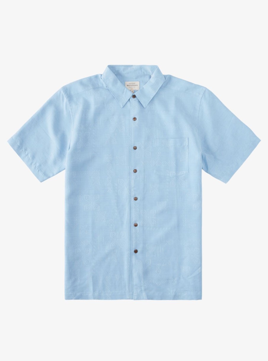 Waterman Quiksilver | Waterman Manele Bay Short Sleeve Shirt Dusk Blue