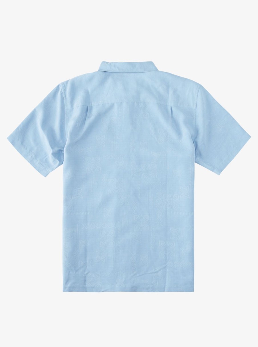 Waterman Quiksilver | Waterman Manele Bay Short Sleeve Shirt Dusk Blue