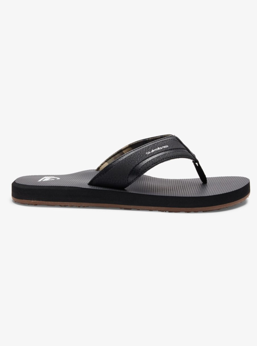 Mens Quiksilver Sandals | Island Oasis Sandals Black/Black/Brown