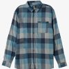 Boys Quiksilver Shirts | Boy'S 8-16 Motherfly Long Sleeve Top Midnight Navy Motherfly