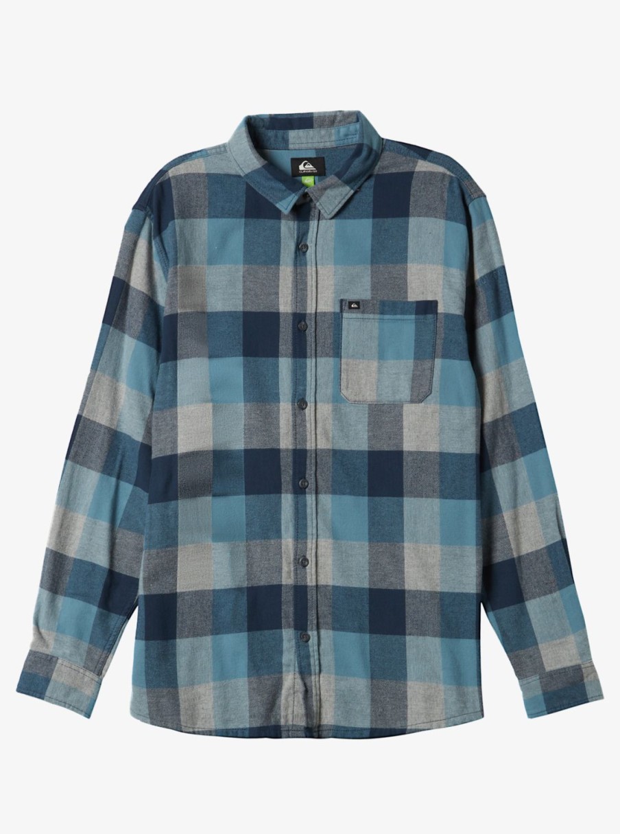 Boys Quiksilver Shirts | Boy'S 8-16 Motherfly Long Sleeve Top Midnight Navy Motherfly