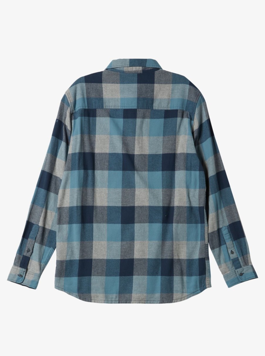 Boys Quiksilver Shirts | Boy'S 8-16 Motherfly Long Sleeve Top Midnight Navy Motherfly