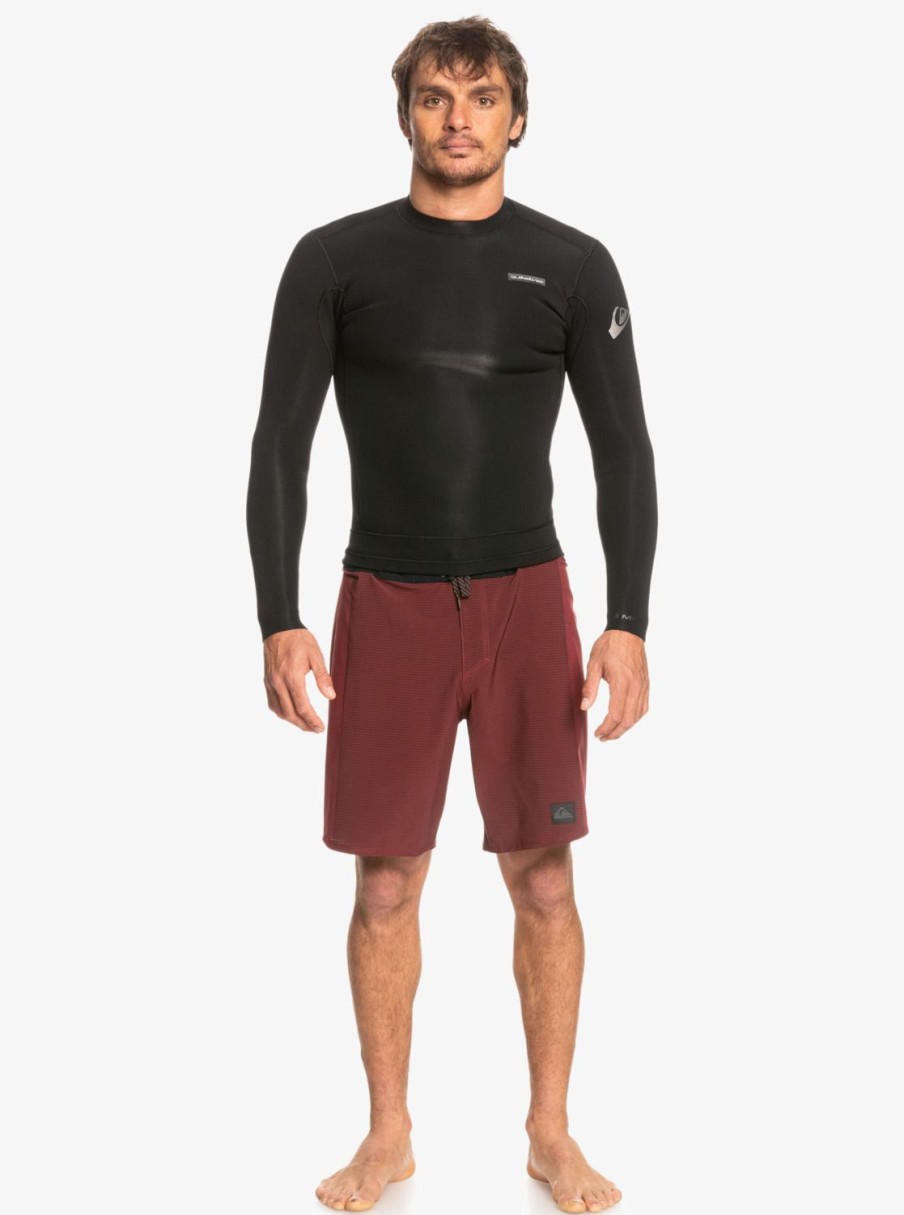 Mens Quiksilver Wetsuits | 2Mm Everyday Sessions Long Sleeve Wetsuit Jacket Black