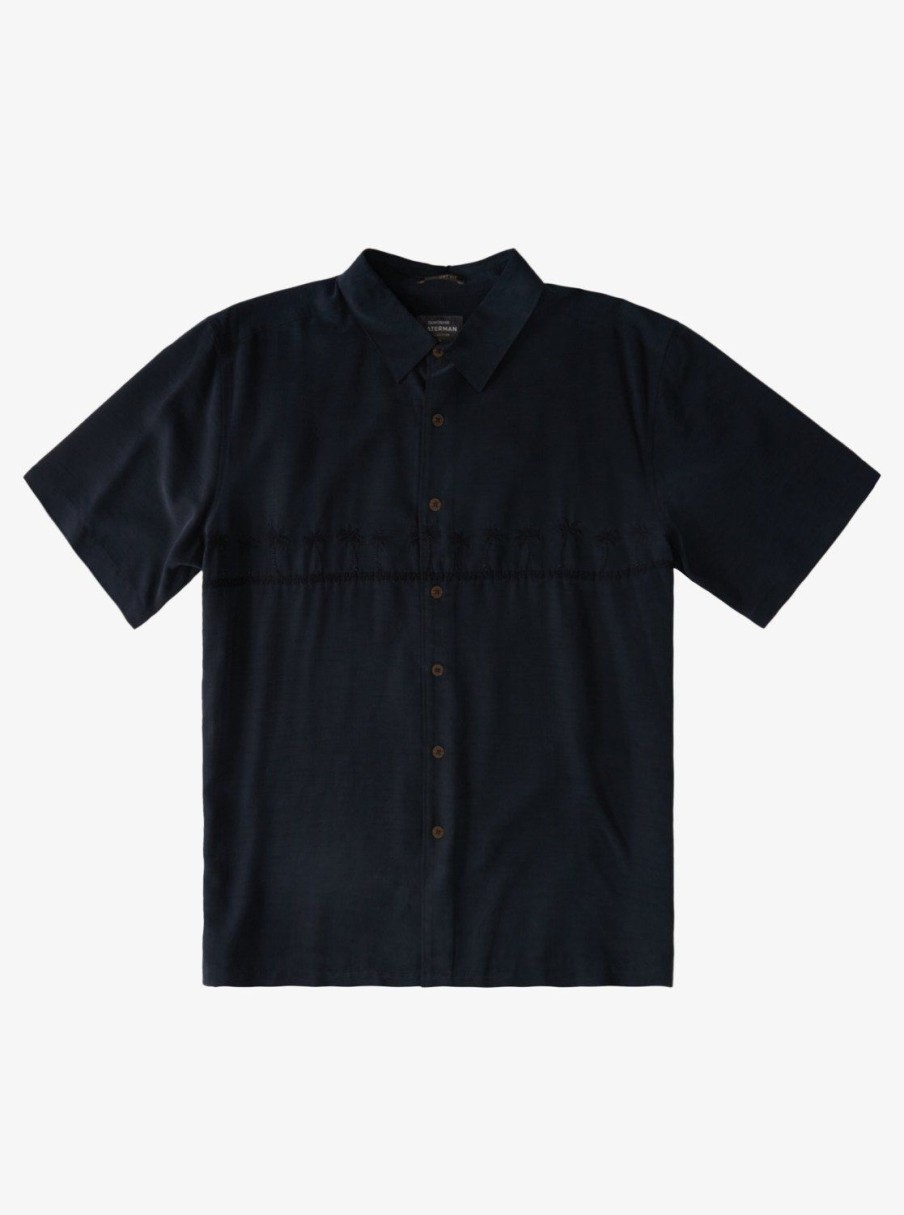 Waterman Quiksilver | Waterman Tahiti Palms Premium Anti-Wrinkle Shirt Black