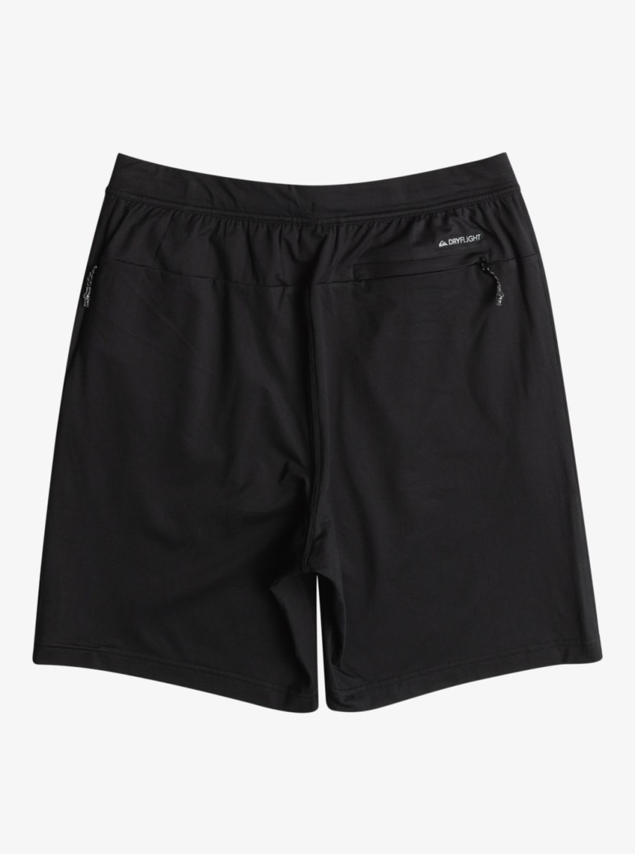 Mens Quiksilver Shorts & Amphibians | Knit Training Technical Training Shorts True Black