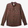 Mens Quiksilver Shirts & Polos | Dulsie Long Sleeve Shirt Major Brown Dulsie