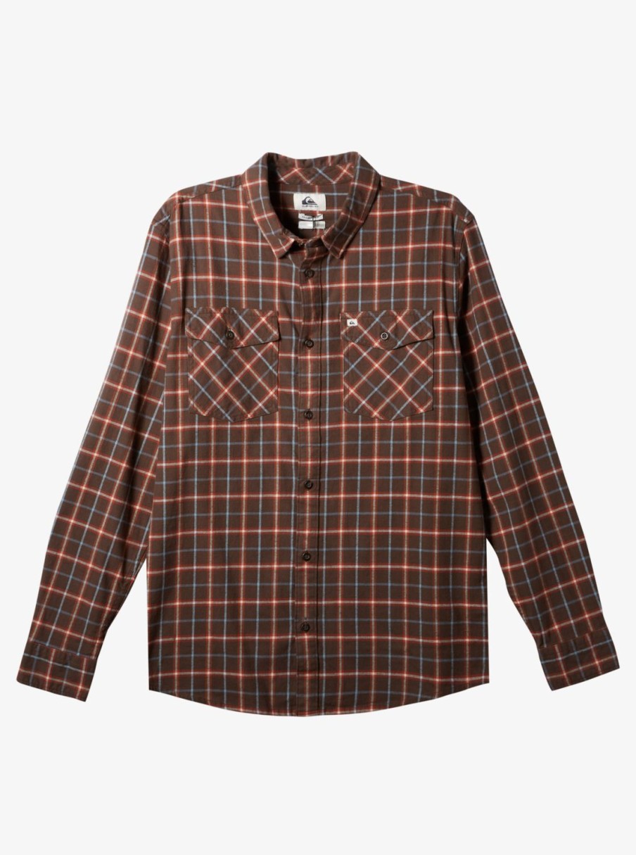 Mens Quiksilver Shirts & Polos | Dulsie Long Sleeve Shirt Major Brown Dulsie