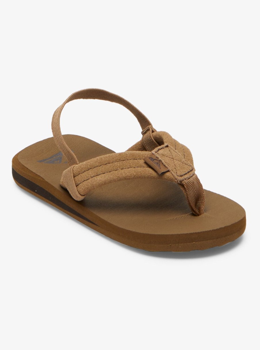 Boys Quiksilver Sandals | Toddler'S Carver Suede Core Sandals Tan 1