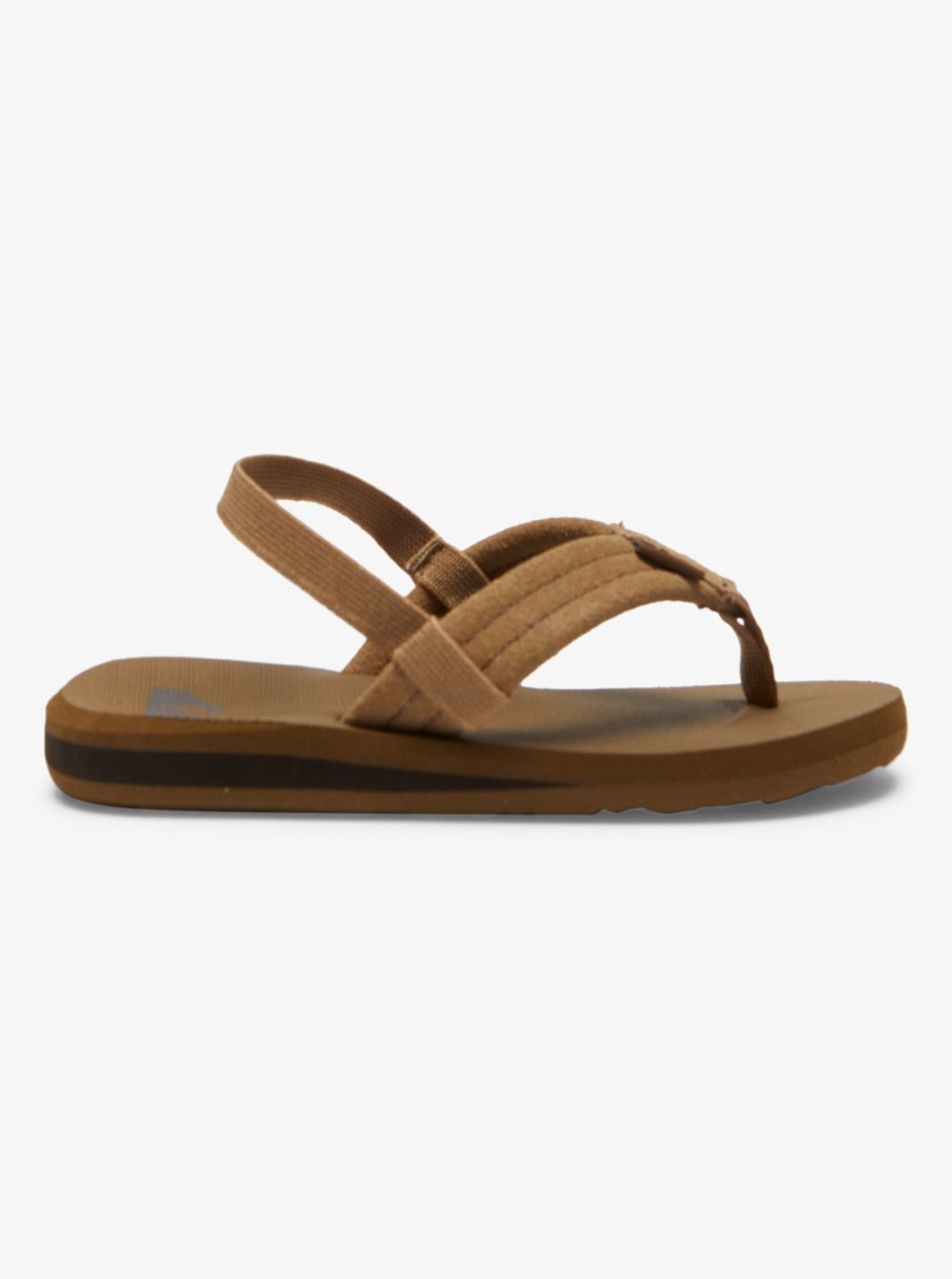 Boys Quiksilver Sandals | Toddler'S Carver Suede Core Sandals Tan 1