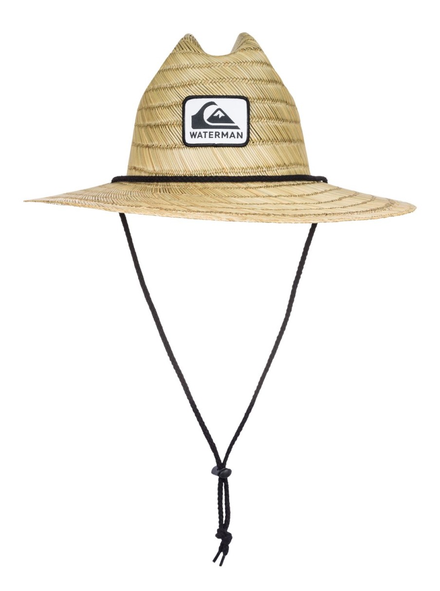 Mens Quiksilver Hats | Waterman The Tier Straw Lifeguard Hat Natural