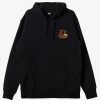 Mens Quiksilver Shirts & Polos | Generator Pullover Fleece Crew Neck Sweatshirt Black