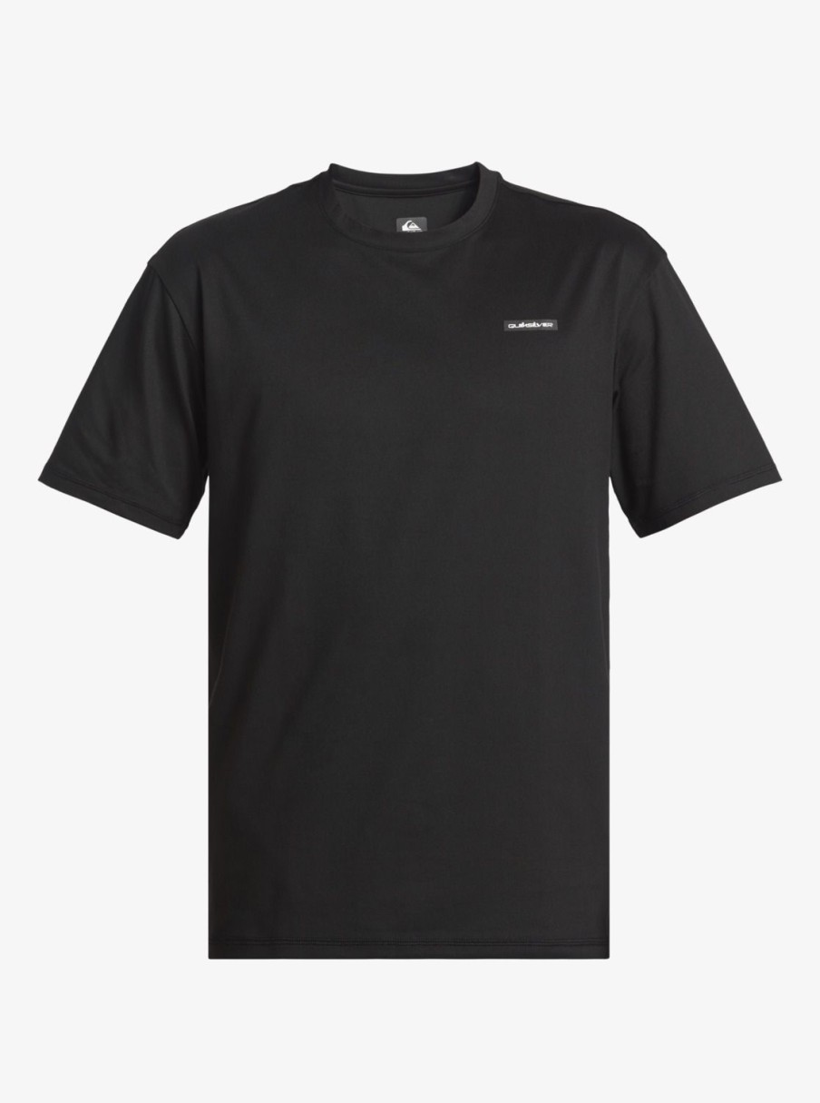 Mens Quiksilver Rashguards | Omni Session Upf 50 Short Sleeve Surf Tee Black