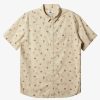 Mens Quiksilver Shirts & Polos | Summer Petals Short Sleeve Shirt Birch