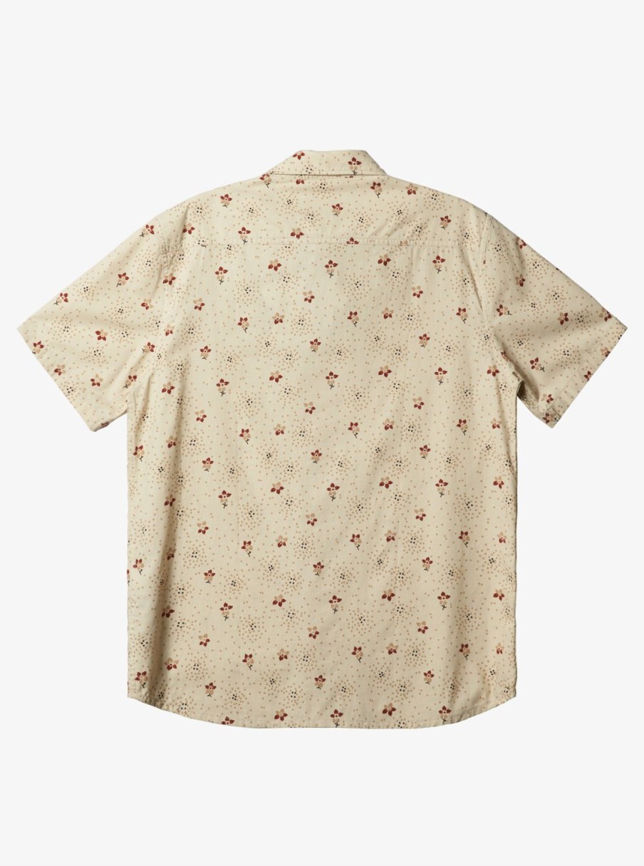 Mens Quiksilver Shirts & Polos | Summer Petals Short Sleeve Shirt Birch