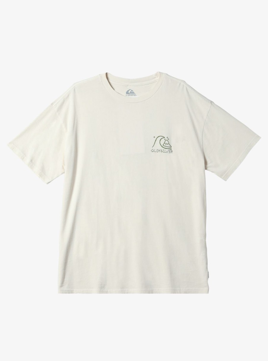 Mens Quiksilver Tees | Bag Of Sun Mnd T-Shirt Gardenia