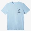 Mens Quiksilver Tees | Skull Island T-Shirt Clear Sky