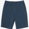 Boys Quiksilver Shorts | Boy'S 8-16 Ocean Elastic 18" Amphibian Boardshorts Midnight Navy