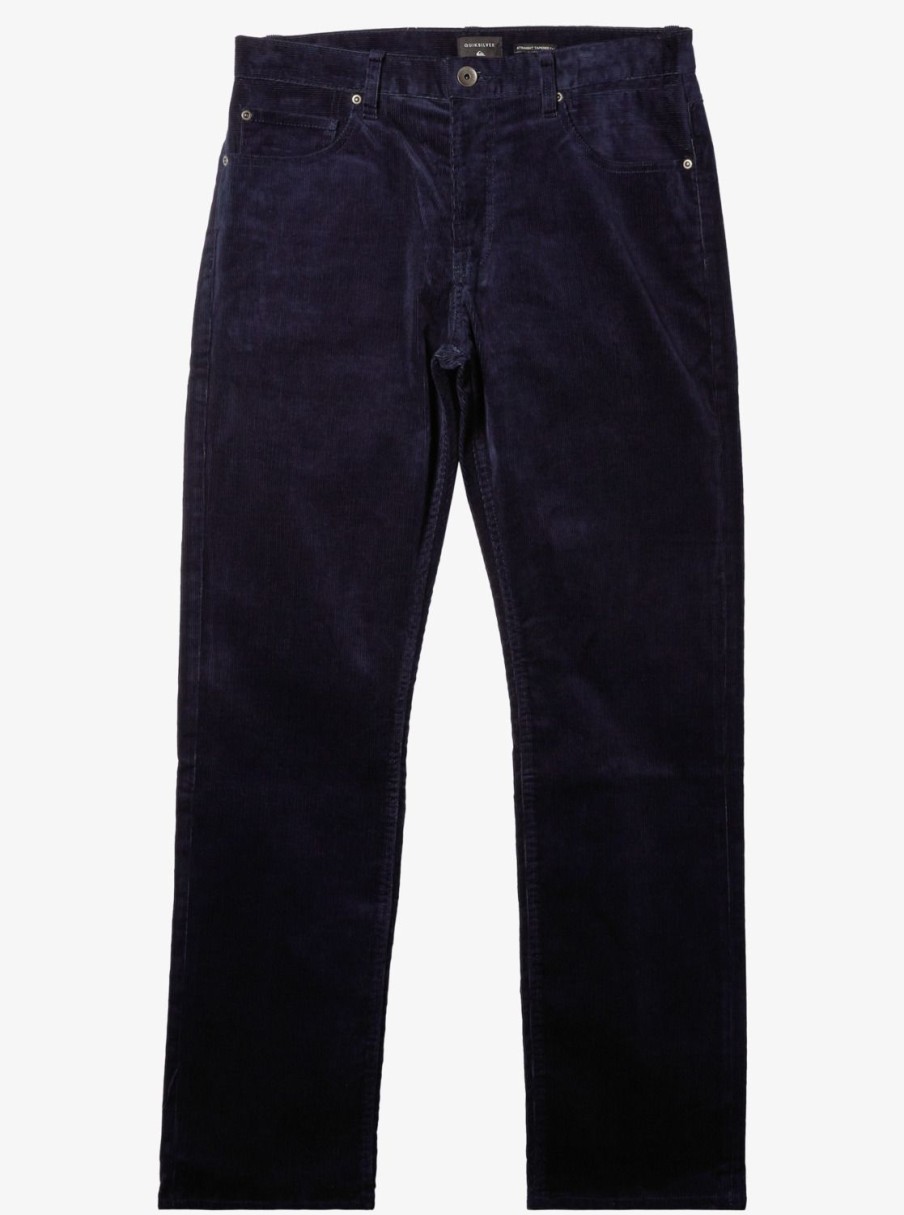 Mens Quiksilver Pants | Kracker Corduroy Pants Navy Blazer