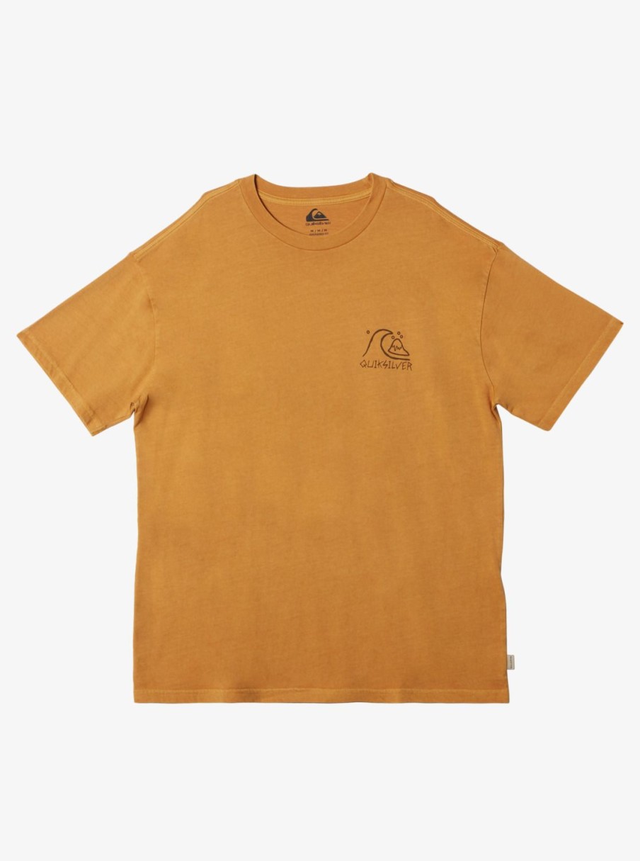 Mens Quiksilver Tees | Bag Of Sun Mnd T-Shirt Mustard