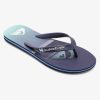 Mens Quiksilver Sandals | Molokai Swell Vision Flip-Flops Blue 3