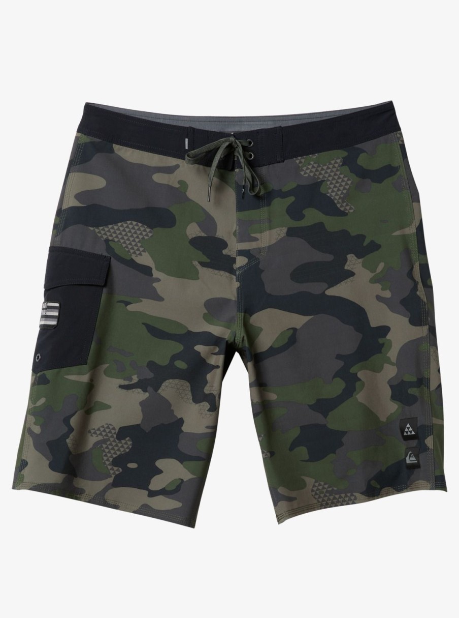 Mens Quiksilver Shorts & Amphibians | Surfsilk Hawaii Camo 21 21" Boardshorts Thyme