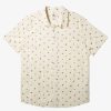 Mens Quiksilver Shirts & Polos | Minimo Short Sleeve Shirt Birch Minimo