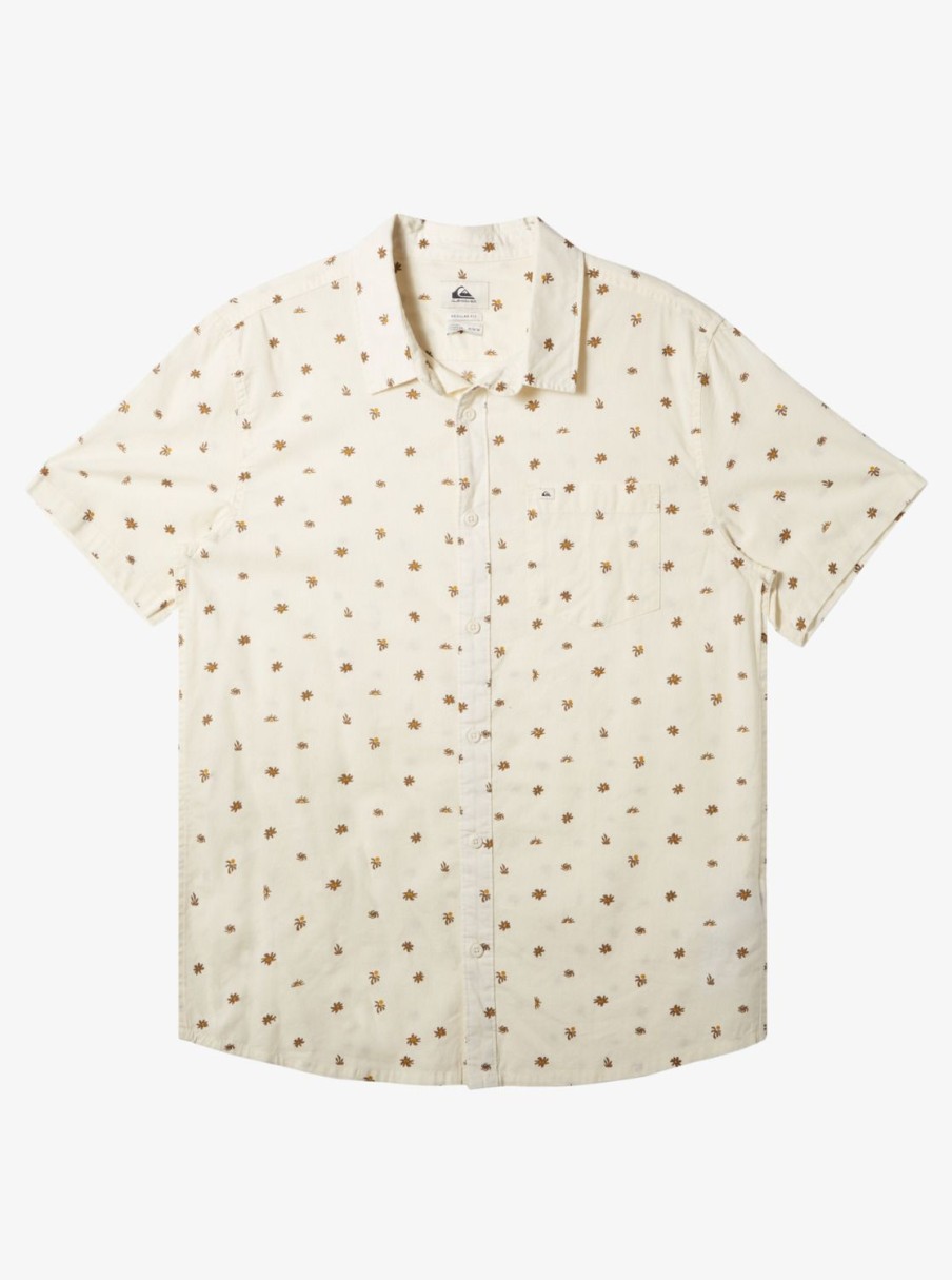 Mens Quiksilver Shirts & Polos | Minimo Short Sleeve Shirt Birch Minimo