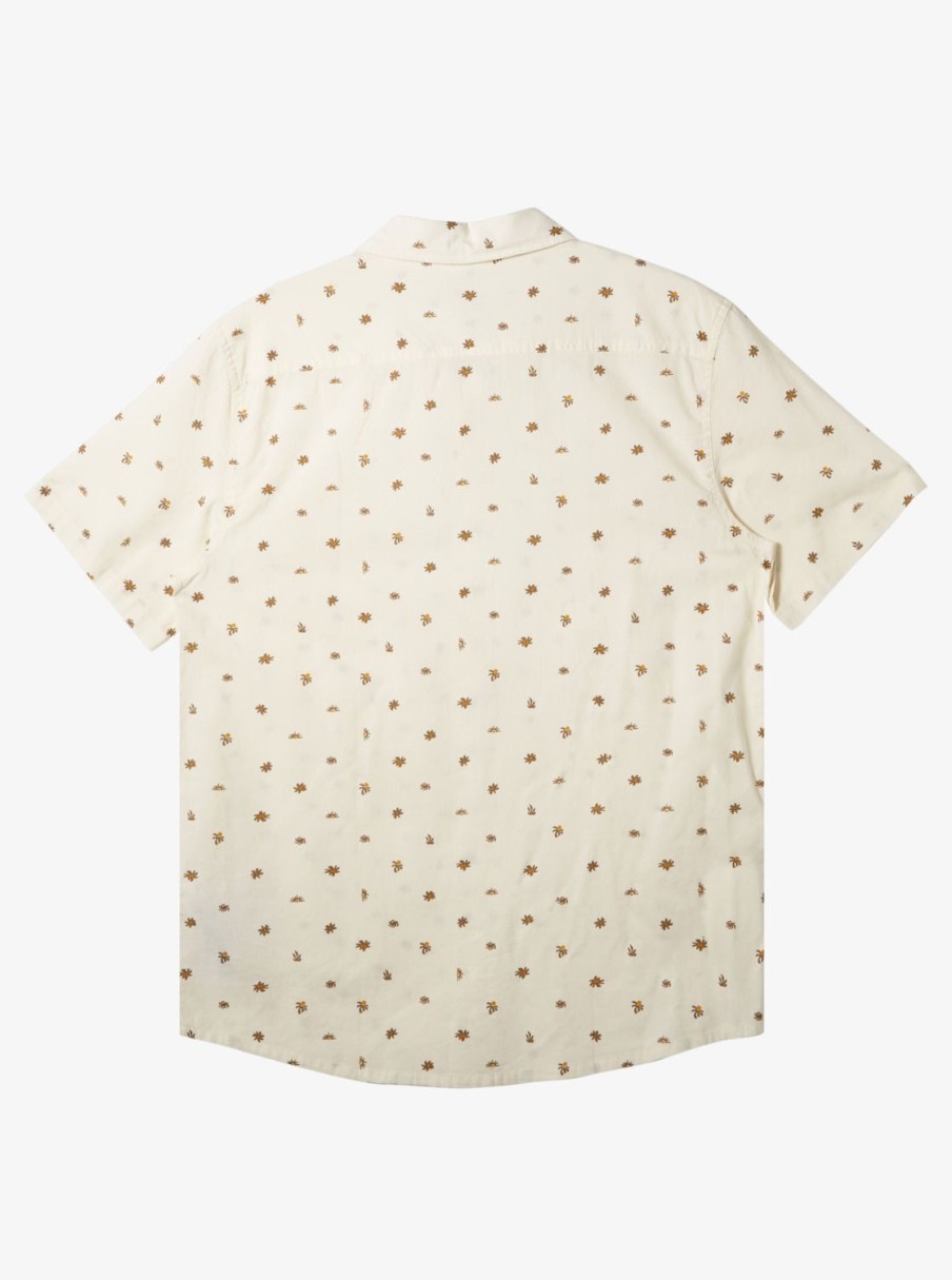 Mens Quiksilver Shirts & Polos | Minimo Short Sleeve Shirt Birch Minimo