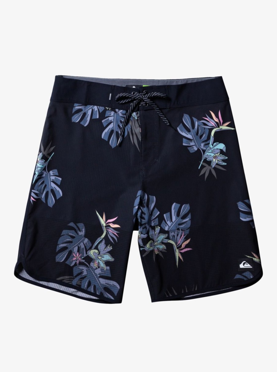 Mens Quiksilver Boardshorts | Highline Scallop 19" Boardshorts Black