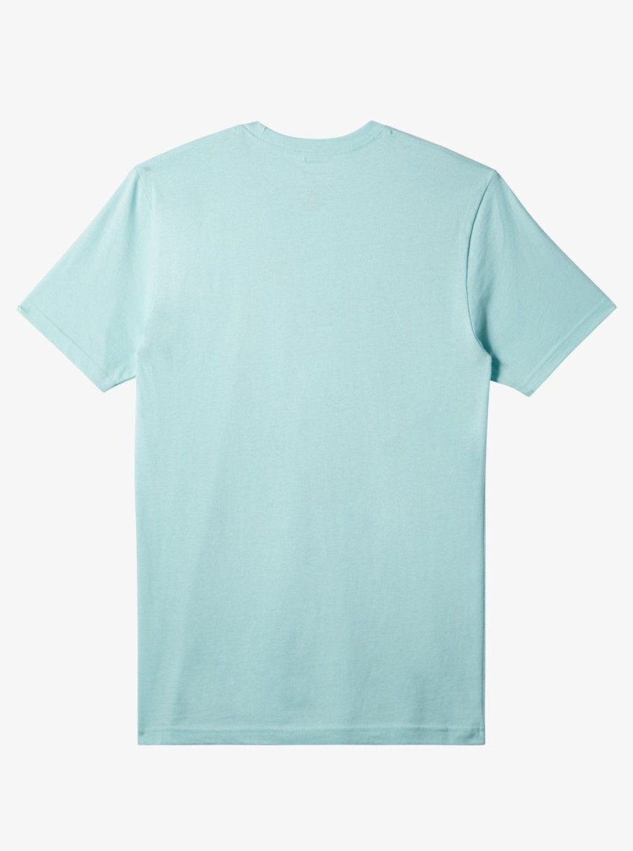 Mens Quiksilver Tees | Ca Funshine T-Shirt Pastel Turquoise