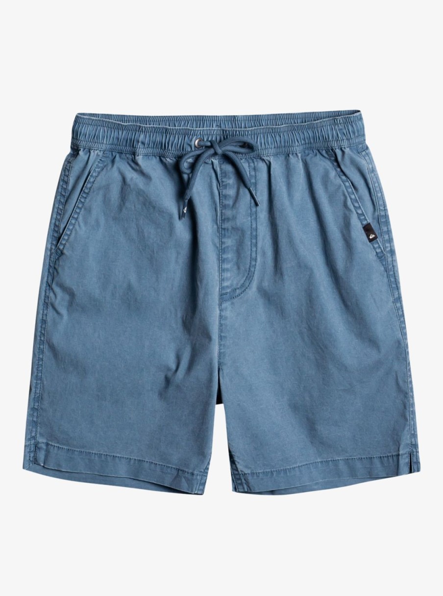 Boys Quiksilver Shorts | Boy'S 8-16 Taxer 15" Elastic Waist Shorts Bering Sea